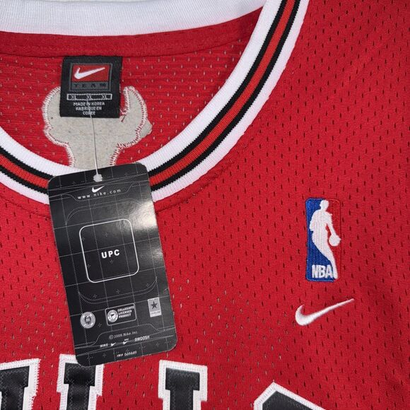 NEW Chicago Bulls #23 Michael Jordan 2009 Nike Swingman Throwback Jersey NBA XL - Picture 7 of 11